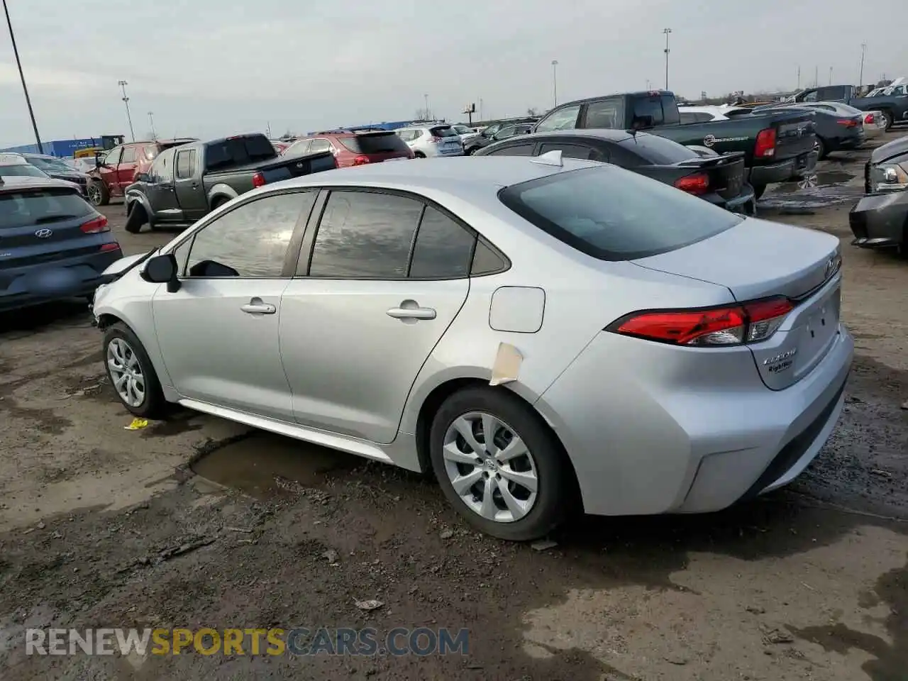 2 Photograph of a damaged car 5YFEPMAE4MP178461 TOYOTA COROLLA 2021