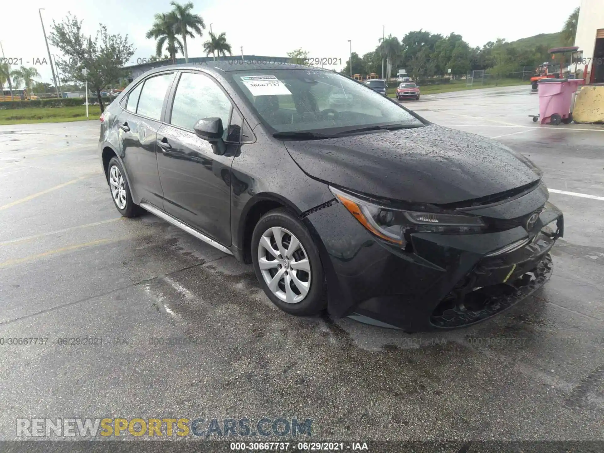 1 Photograph of a damaged car 5YFEPMAE4MP178671 TOYOTA COROLLA 2021