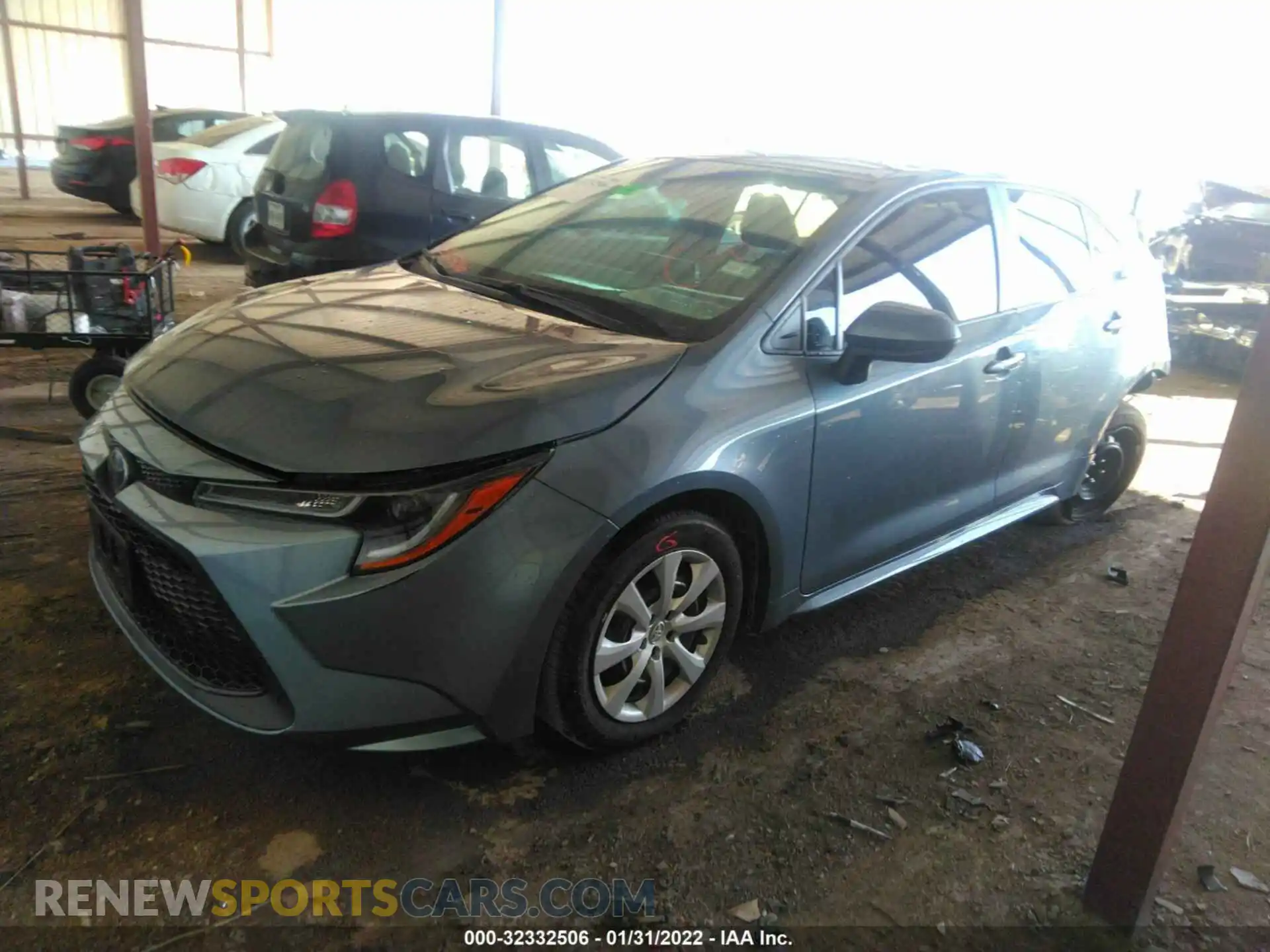 2 Photograph of a damaged car 5YFEPMAE4MP178752 TOYOTA COROLLA 2021