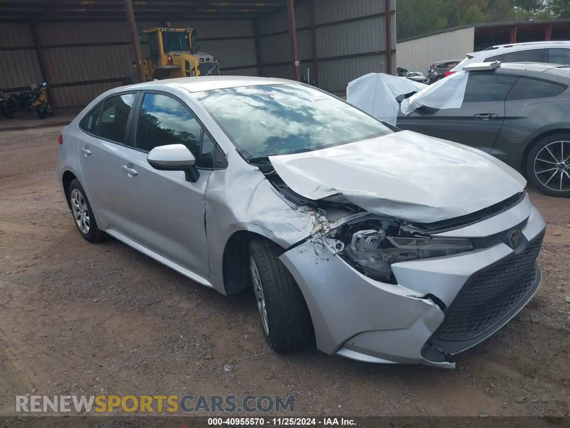 1 Photograph of a damaged car 5YFEPMAE4MP180002 TOYOTA COROLLA 2021