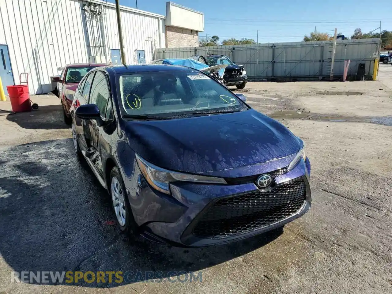 1 Photograph of a damaged car 5YFEPMAE4MP182798 TOYOTA COROLLA 2021
