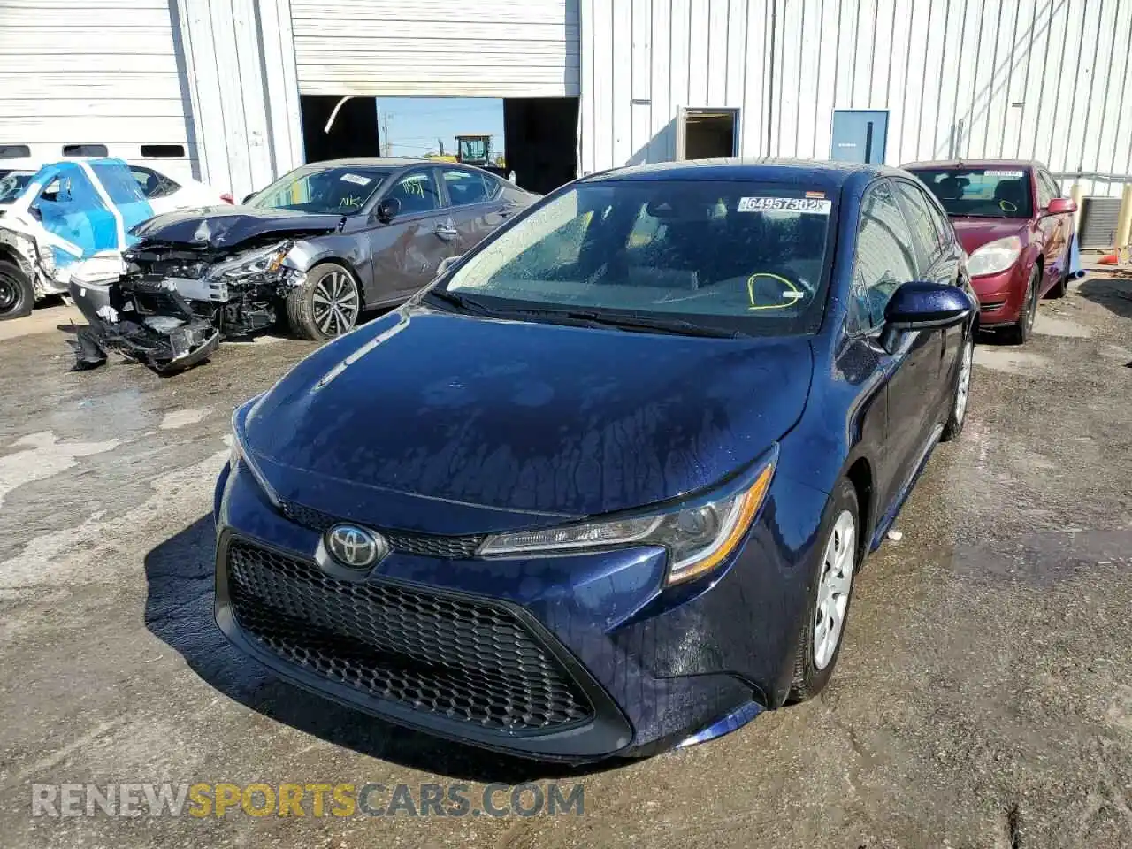 2 Photograph of a damaged car 5YFEPMAE4MP182798 TOYOTA COROLLA 2021