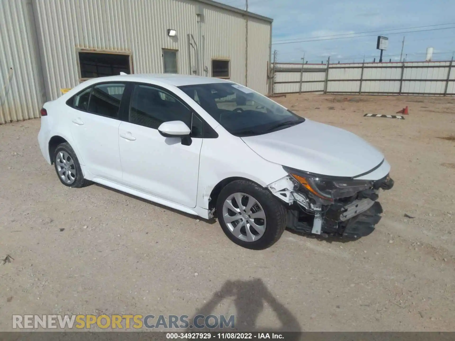 1 Photograph of a damaged car 5YFEPMAE4MP183014 TOYOTA COROLLA 2021