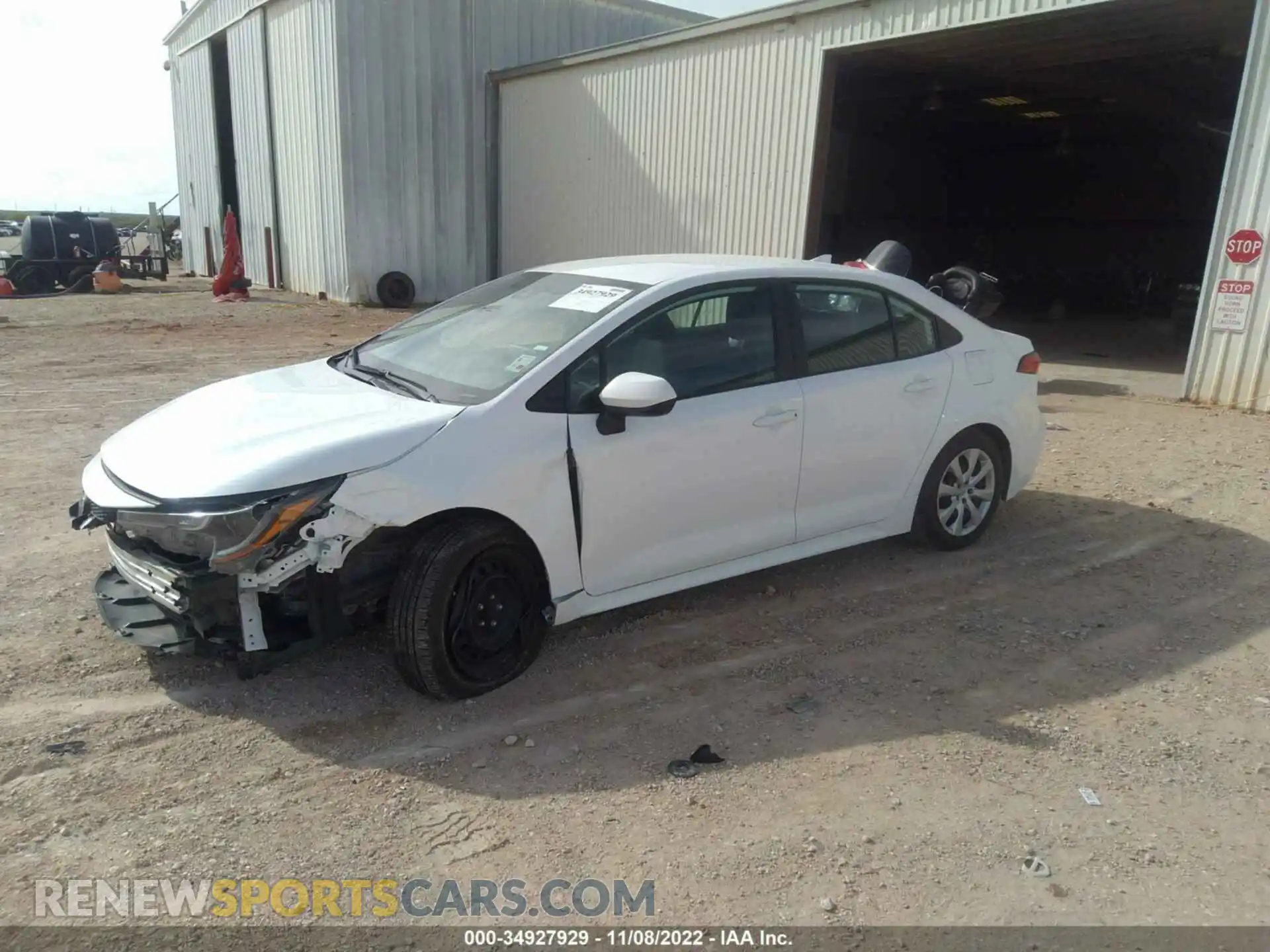 2 Photograph of a damaged car 5YFEPMAE4MP183014 TOYOTA COROLLA 2021
