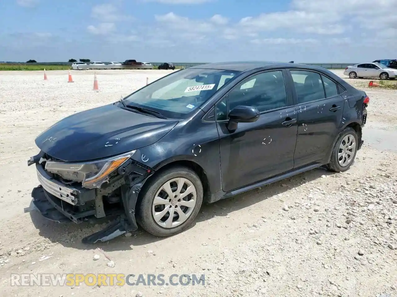 1 fotografías del automóvil dañado 5YFEPMAE4MP184485 TOYOTA COROLLA 2021