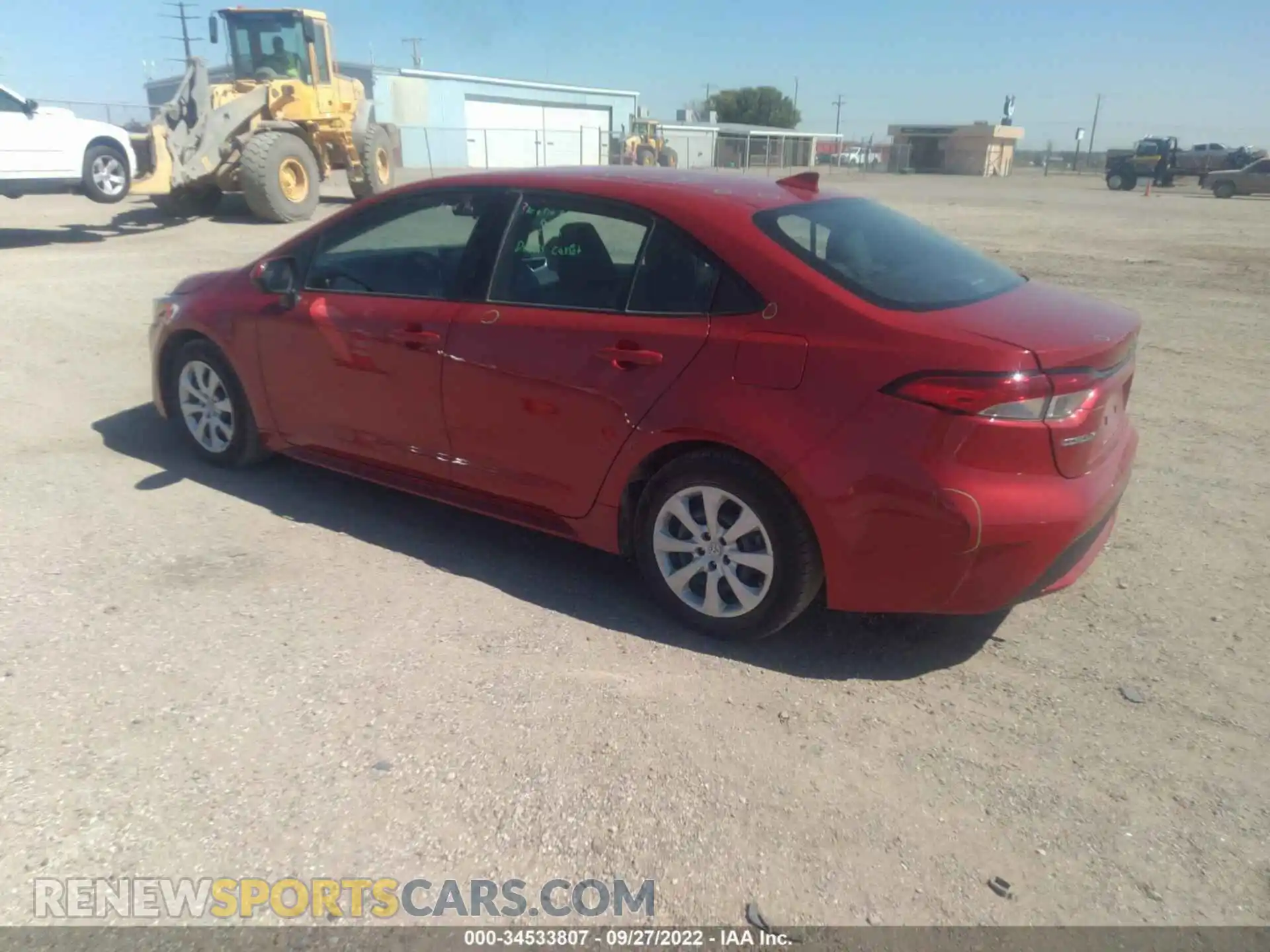 3 Photograph of a damaged car 5YFEPMAE4MP184714 TOYOTA COROLLA 2021