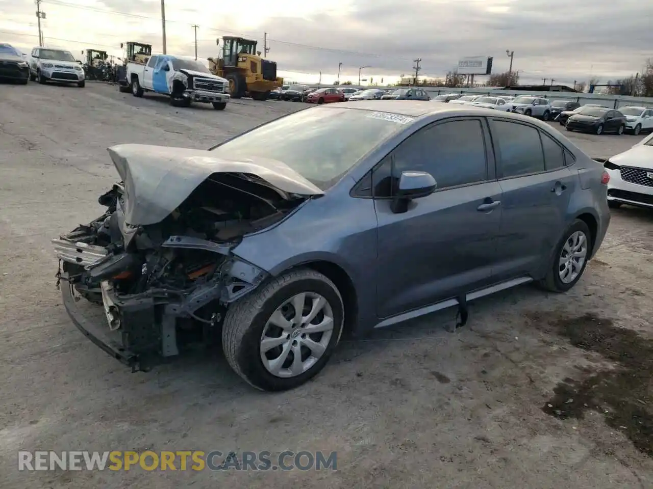 1 Photograph of a damaged car 5YFEPMAE4MP185393 TOYOTA COROLLA 2021