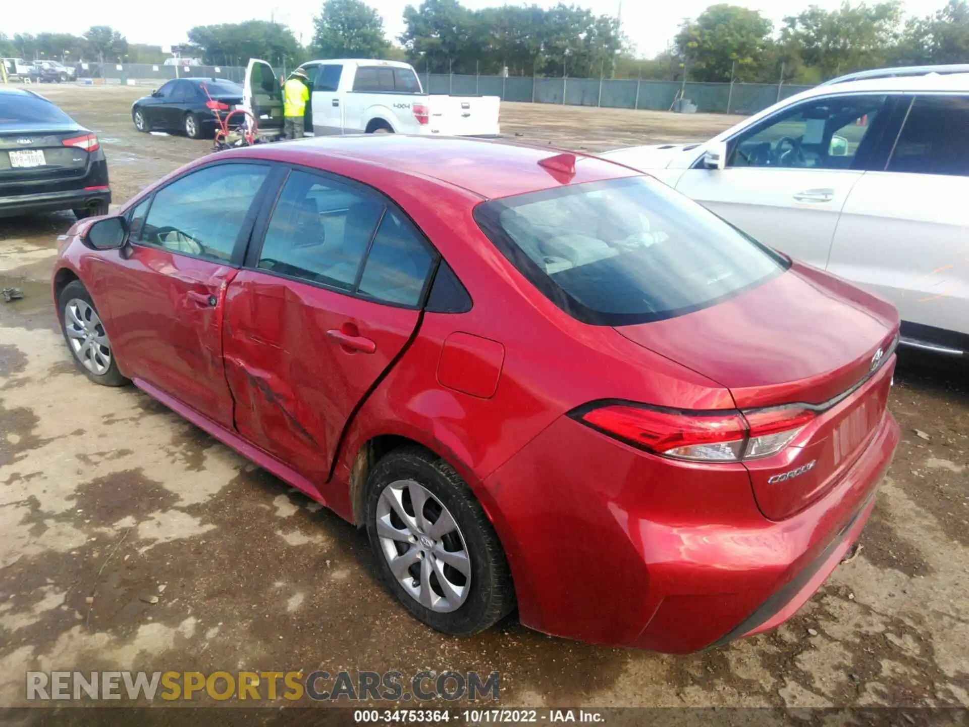 3 Photograph of a damaged car 5YFEPMAE4MP186057 TOYOTA COROLLA 2021