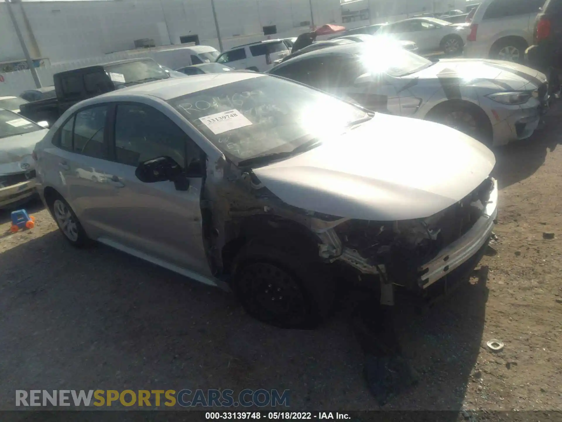 1 Photograph of a damaged car 5YFEPMAE4MP187581 TOYOTA COROLLA 2021