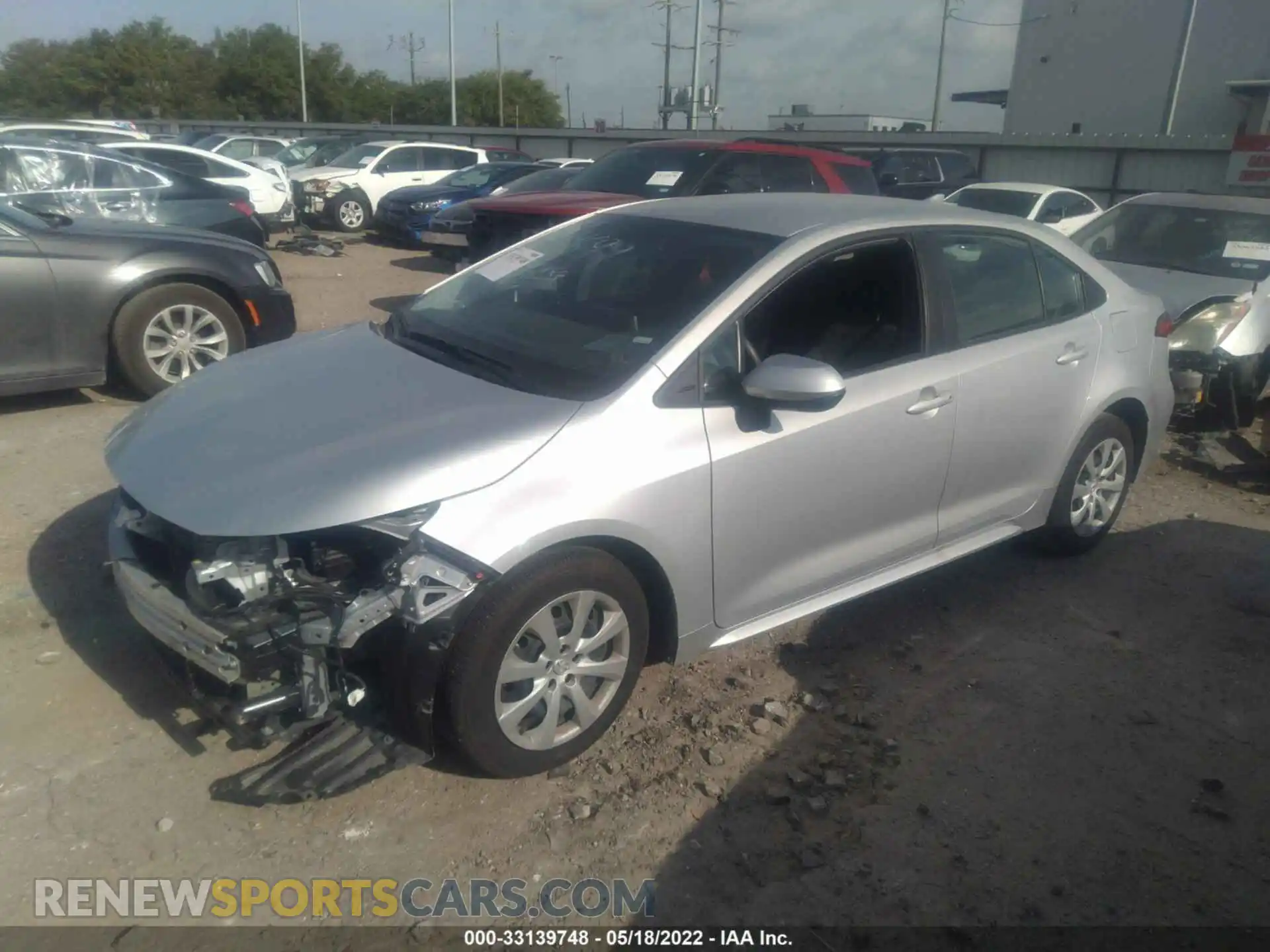 2 Photograph of a damaged car 5YFEPMAE4MP187581 TOYOTA COROLLA 2021