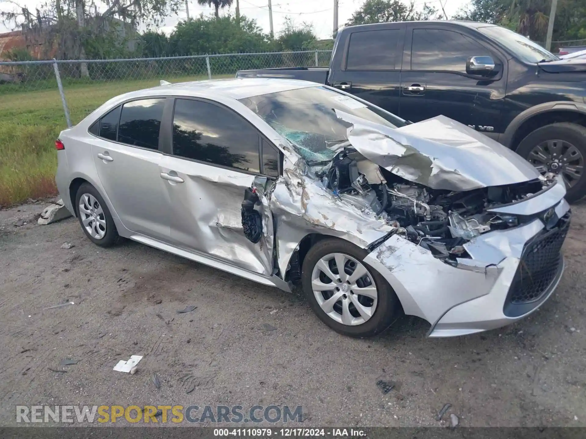 1 Photograph of a damaged car 5YFEPMAE4MP187791 TOYOTA COROLLA 2021