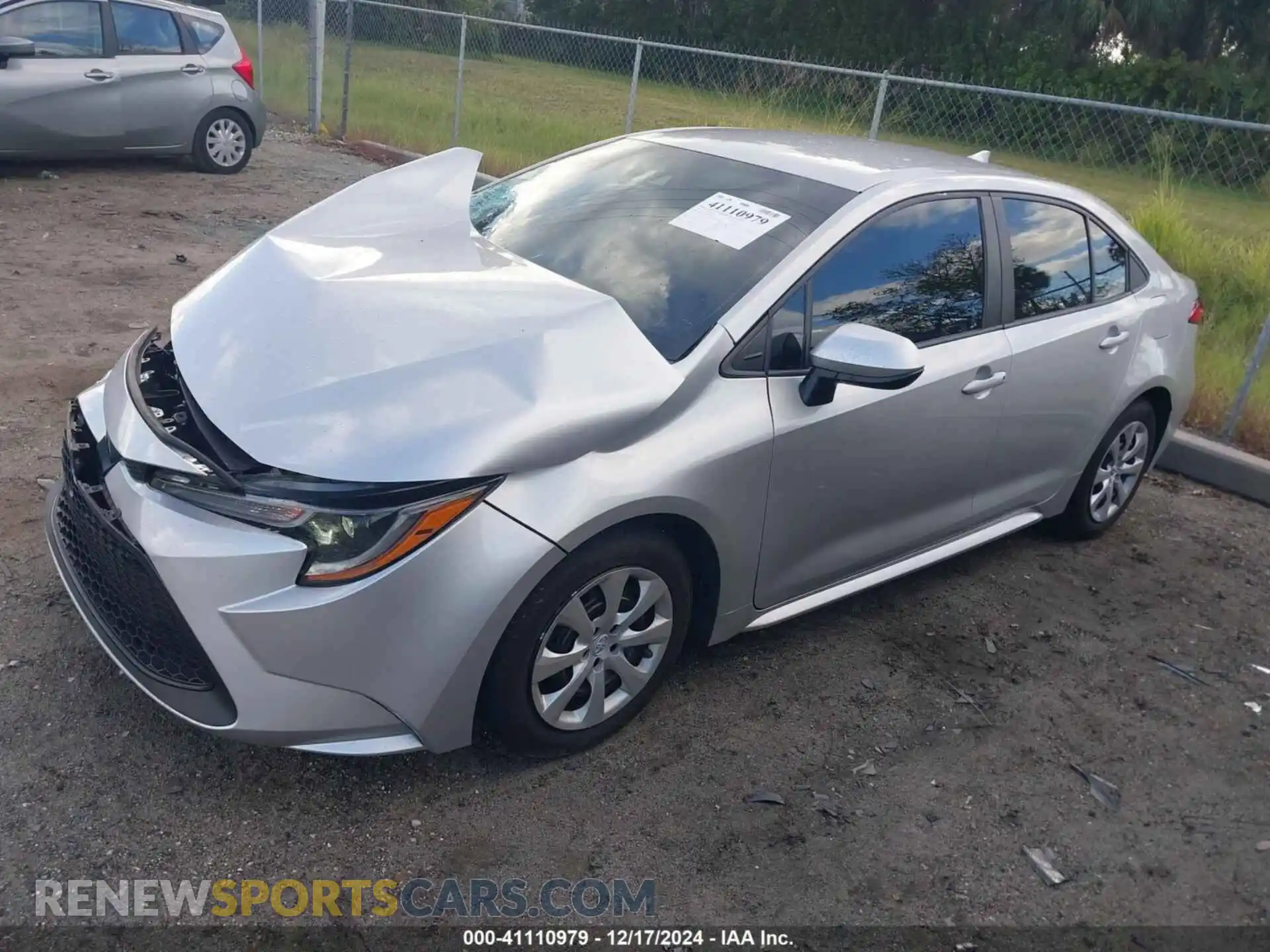 2 Photograph of a damaged car 5YFEPMAE4MP187791 TOYOTA COROLLA 2021