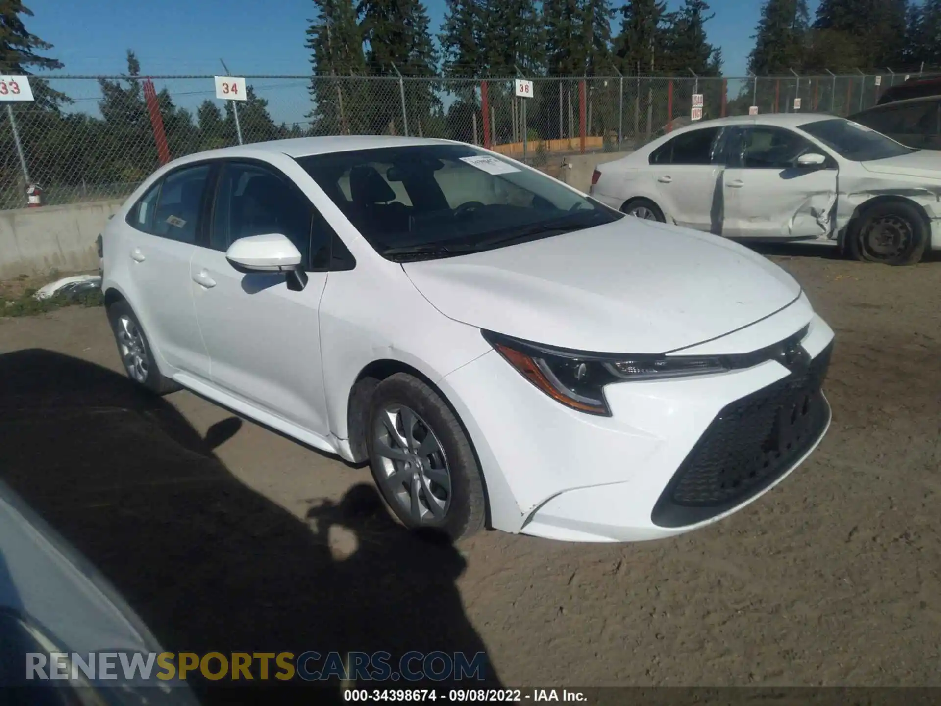 1 Photograph of a damaged car 5YFEPMAE4MP190920 TOYOTA COROLLA 2021