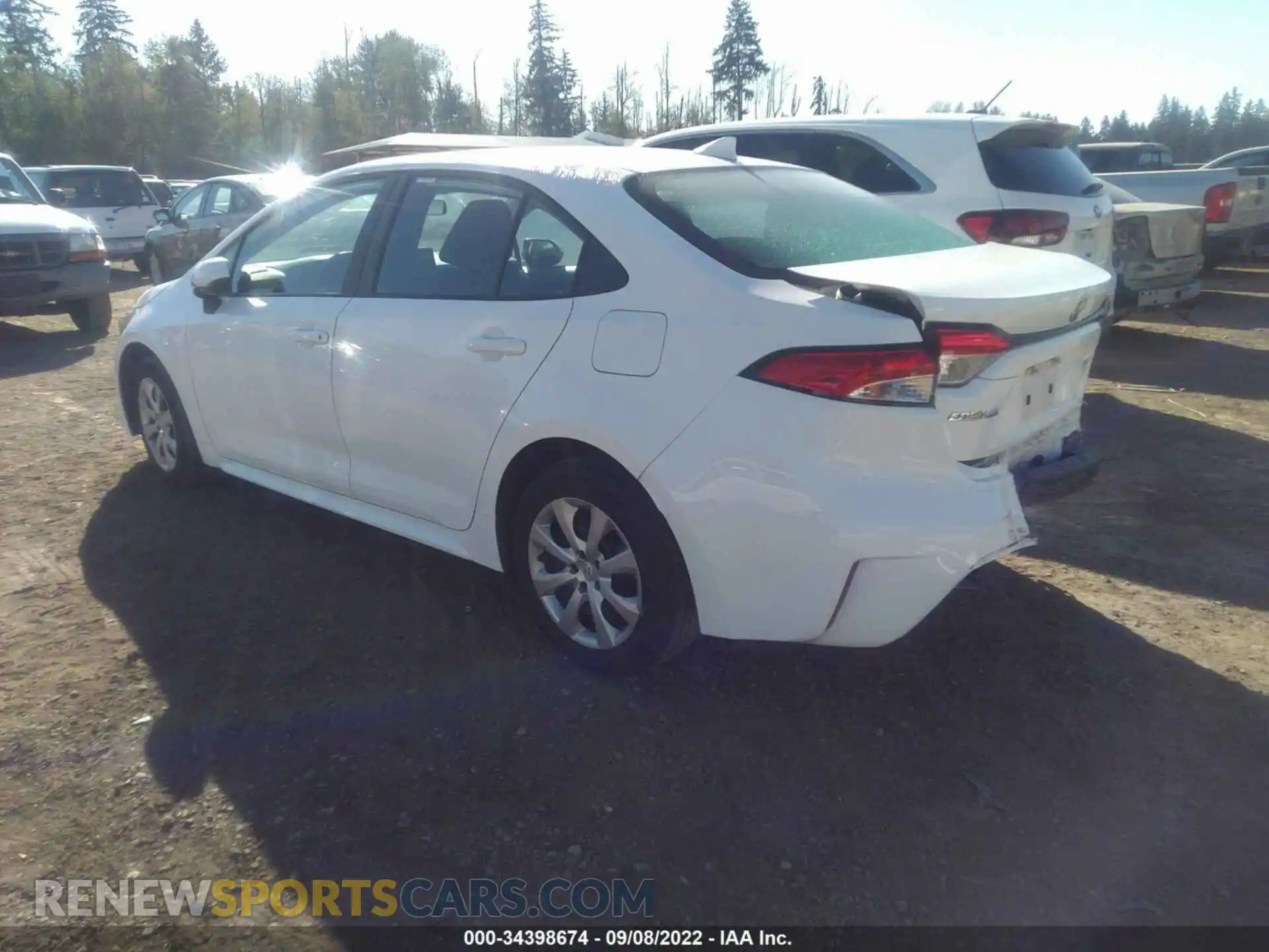 3 Photograph of a damaged car 5YFEPMAE4MP190920 TOYOTA COROLLA 2021