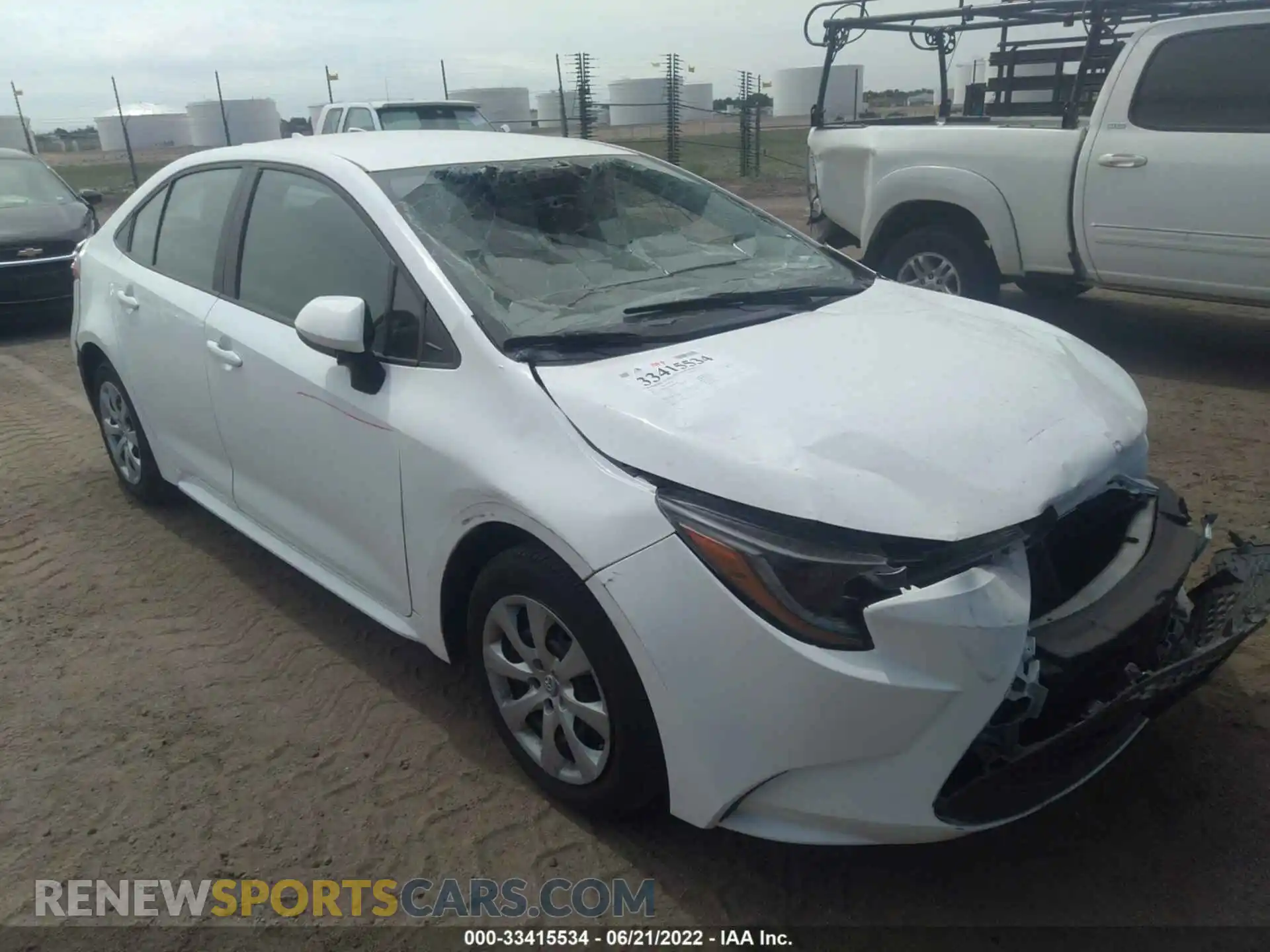 1 fotografías del automóvil dañado 5YFEPMAE4MP191033 TOYOTA COROLLA 2021