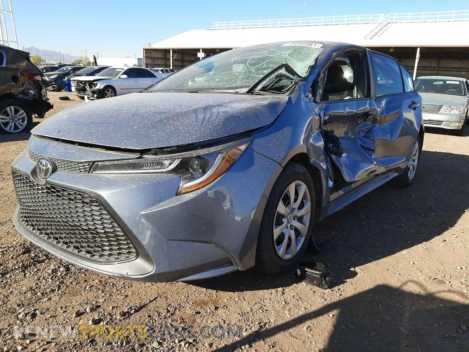 2 Photograph of a damaged car 5YFEPMAE4MP191632 TOYOTA COROLLA 2021