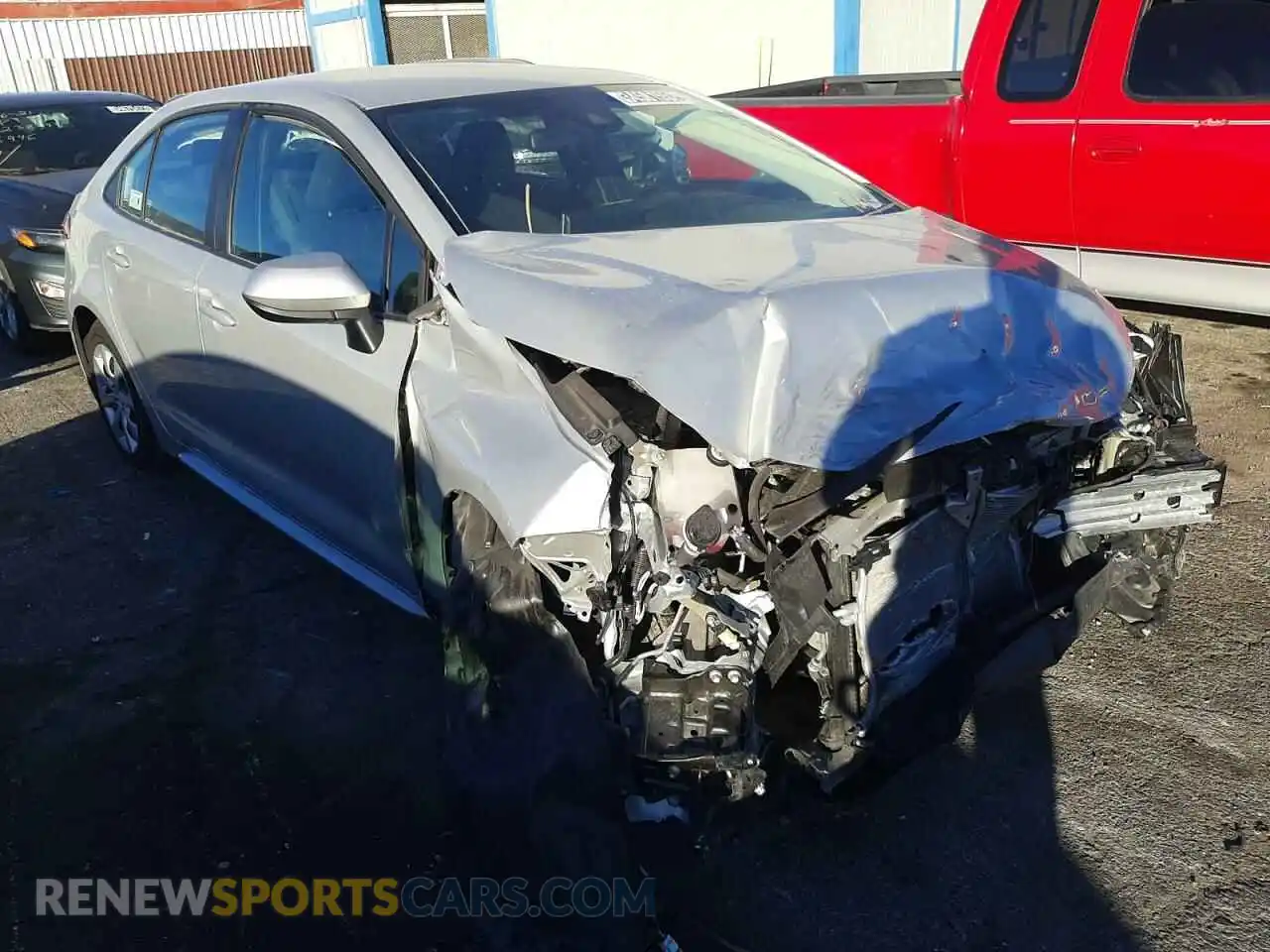 1 Photograph of a damaged car 5YFEPMAE4MP191680 TOYOTA COROLLA 2021