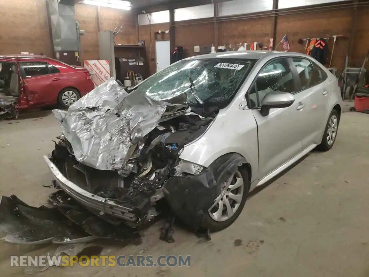 2 Photograph of a damaged car 5YFEPMAE4MP192389 TOYOTA COROLLA 2021