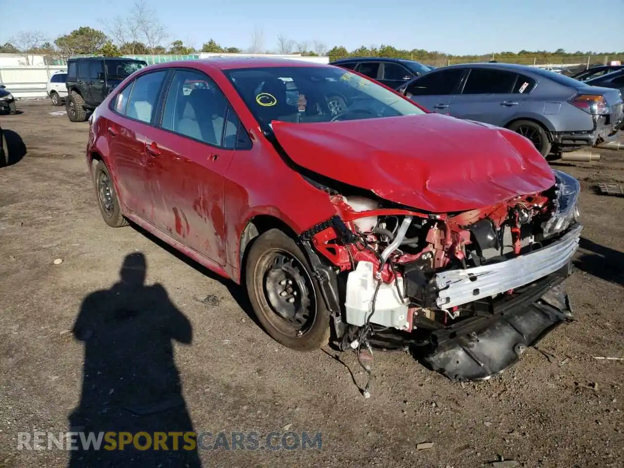 1 Photograph of a damaged car 5YFEPMAE4MP194434 TOYOTA COROLLA 2021