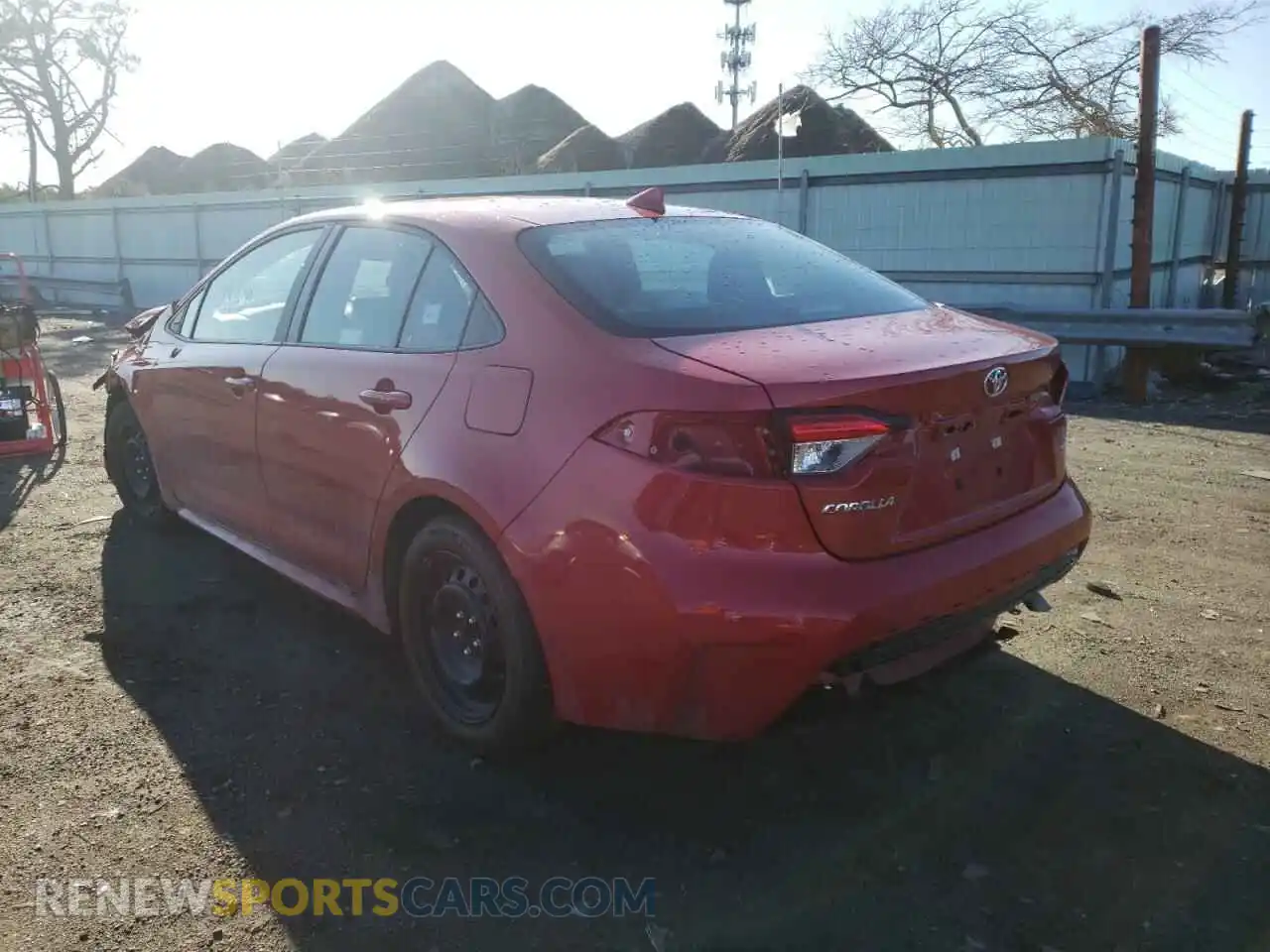 3 Photograph of a damaged car 5YFEPMAE4MP194434 TOYOTA COROLLA 2021