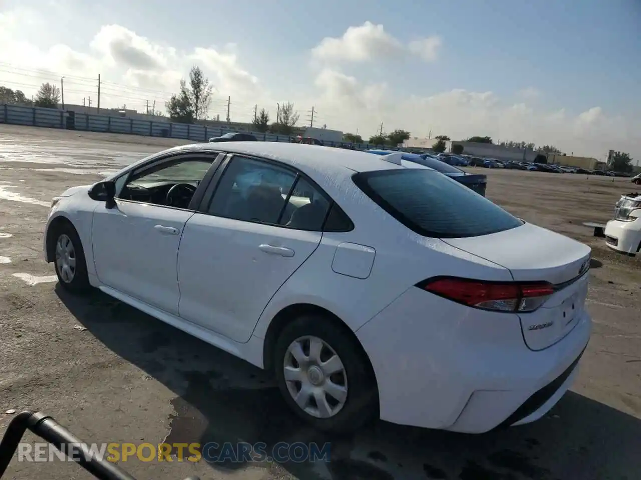 2 Photograph of a damaged car 5YFEPMAE4MP199665 TOYOTA COROLLA 2021