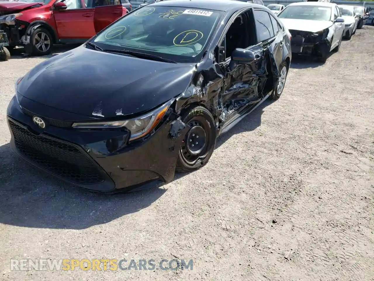2 Photograph of a damaged car 5YFEPMAE4MP206775 TOYOTA COROLLA 2021