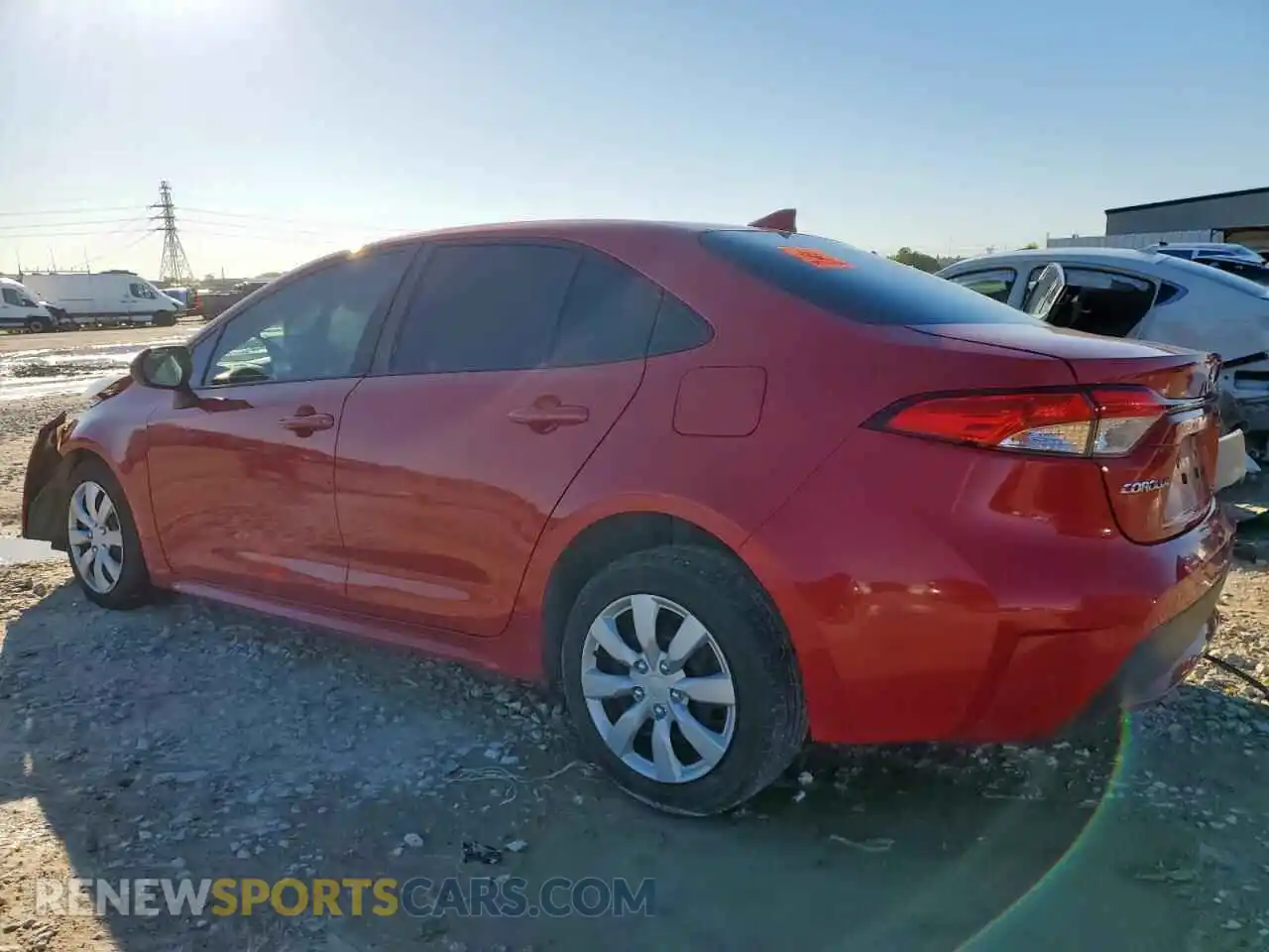 2 fotografías del automóvil dañado 5YFEPMAE4MP209272 TOYOTA COROLLA 2021
