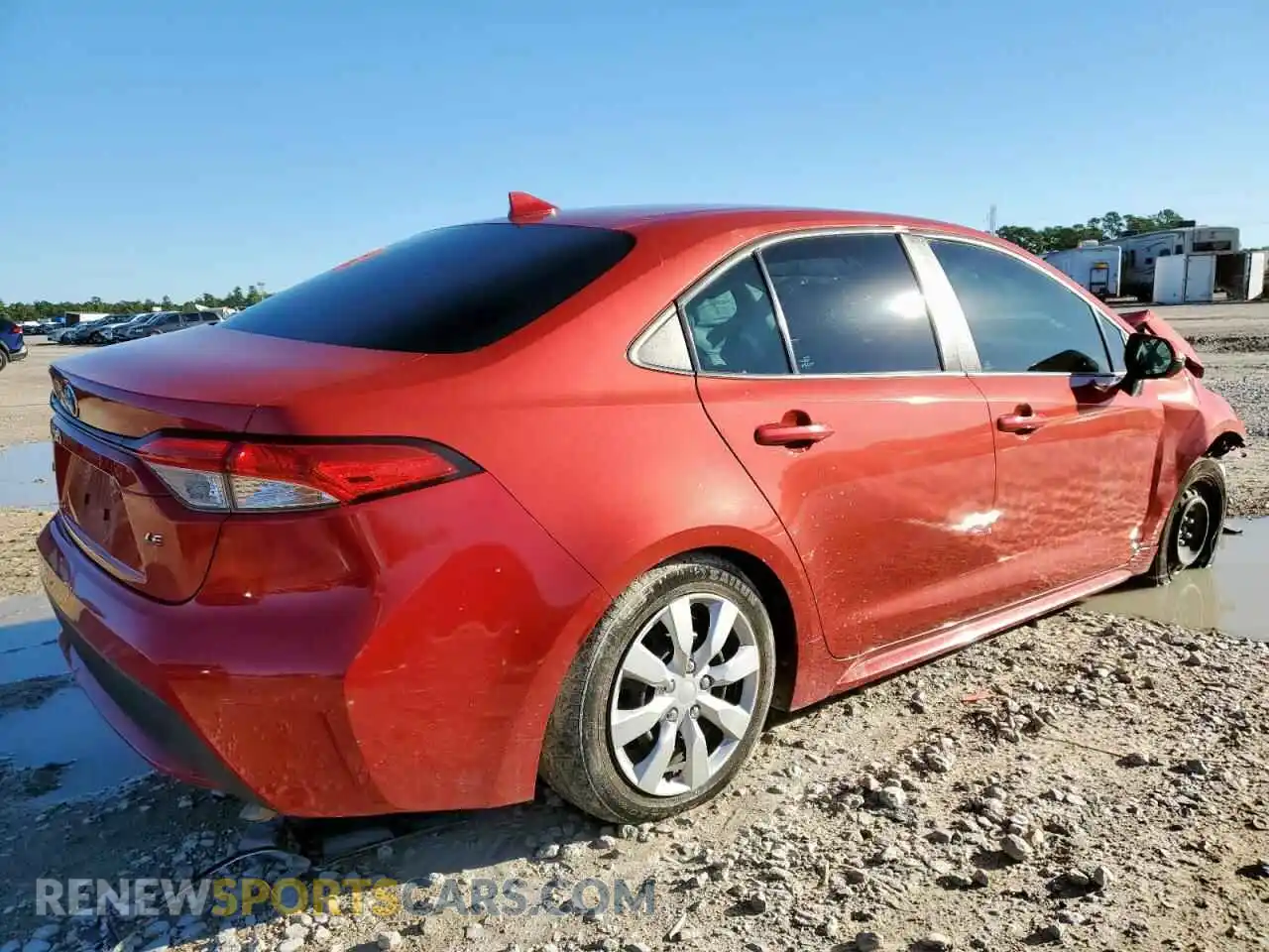 3 fotografías del automóvil dañado 5YFEPMAE4MP209272 TOYOTA COROLLA 2021