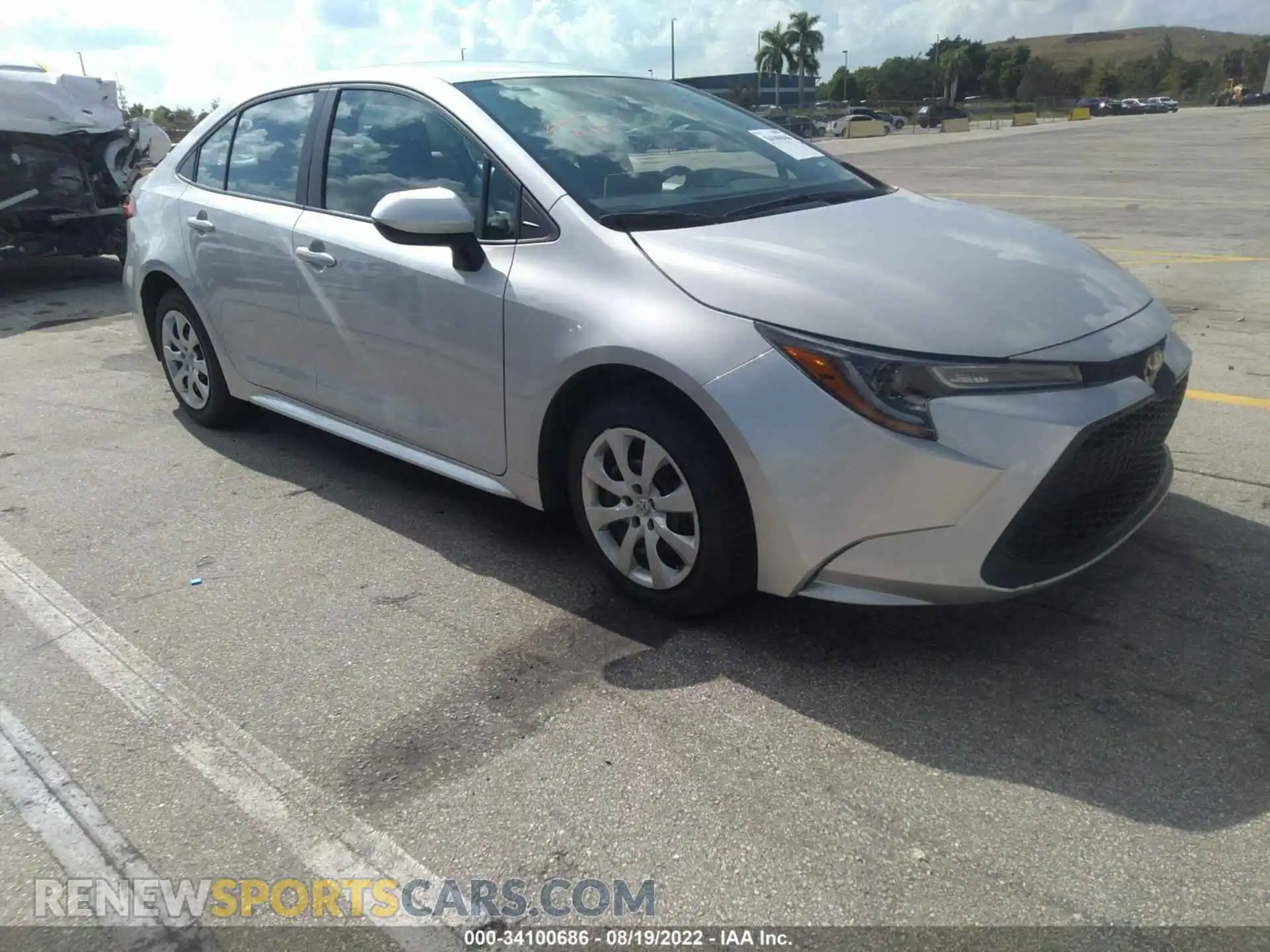 1 fotografías del automóvil dañado 5YFEPMAE4MP210129 TOYOTA COROLLA 2021