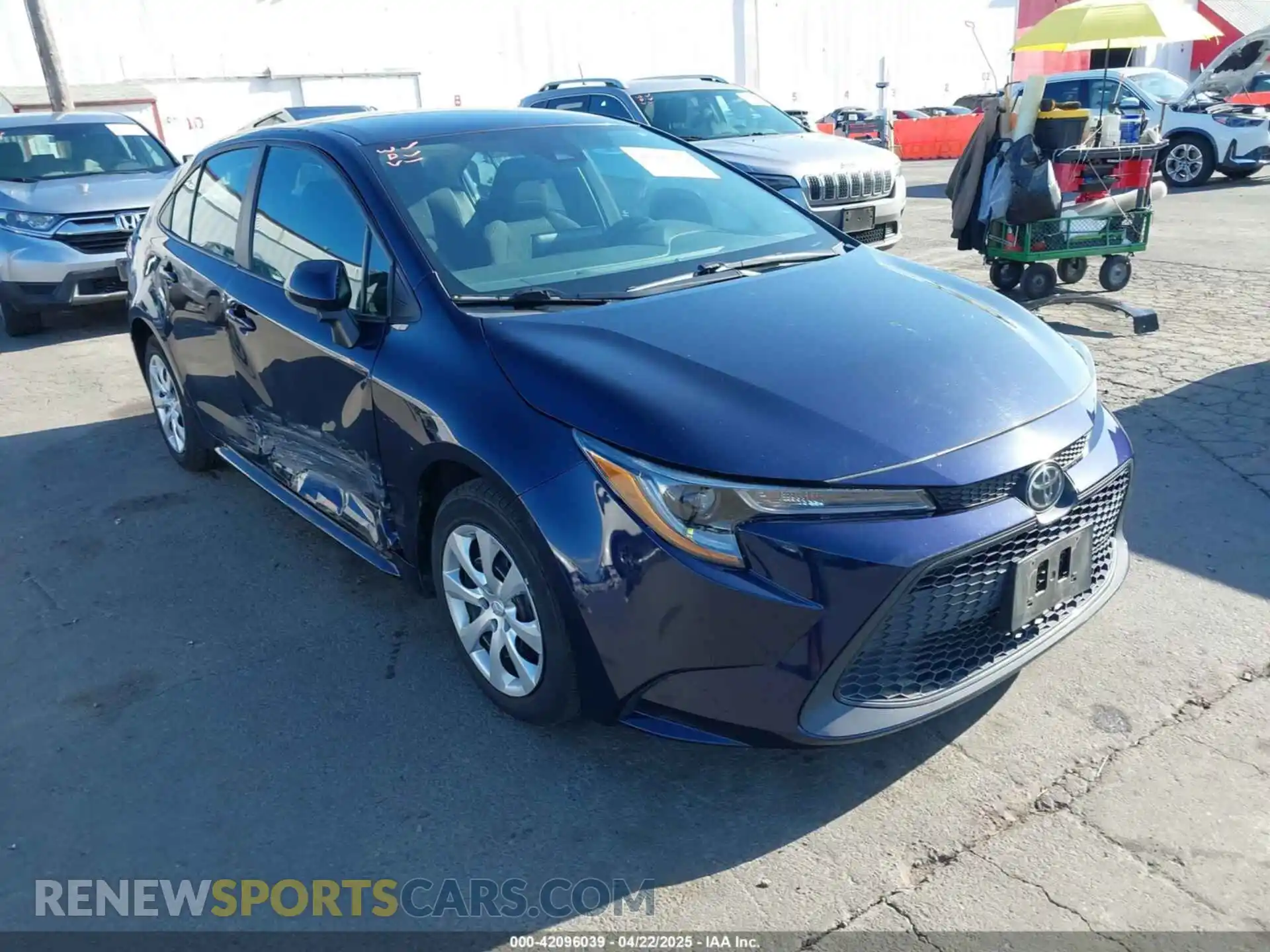 1 Photograph of a damaged car 5YFEPMAE4MP210485 TOYOTA COROLLA 2021