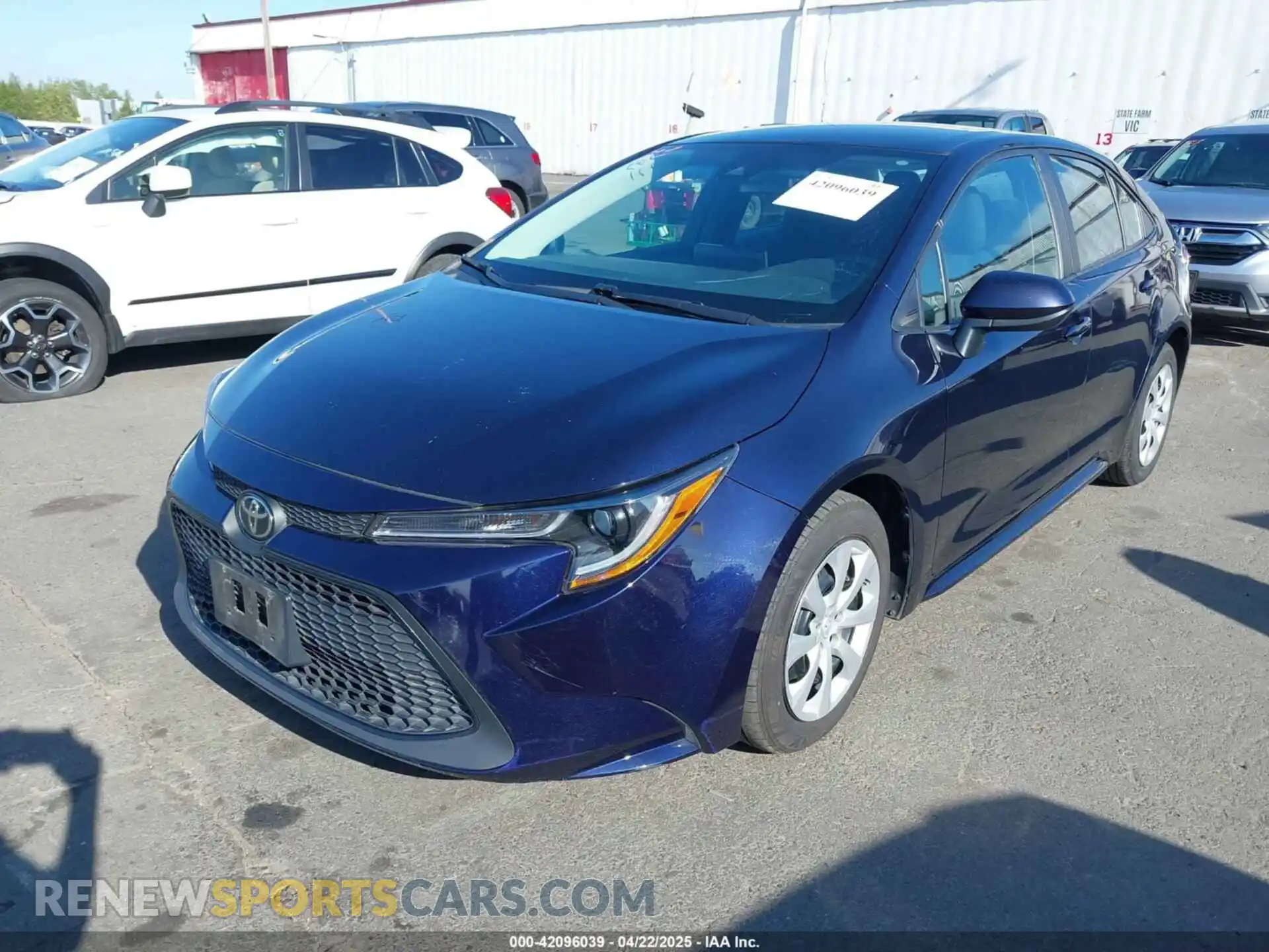 2 Photograph of a damaged car 5YFEPMAE4MP210485 TOYOTA COROLLA 2021