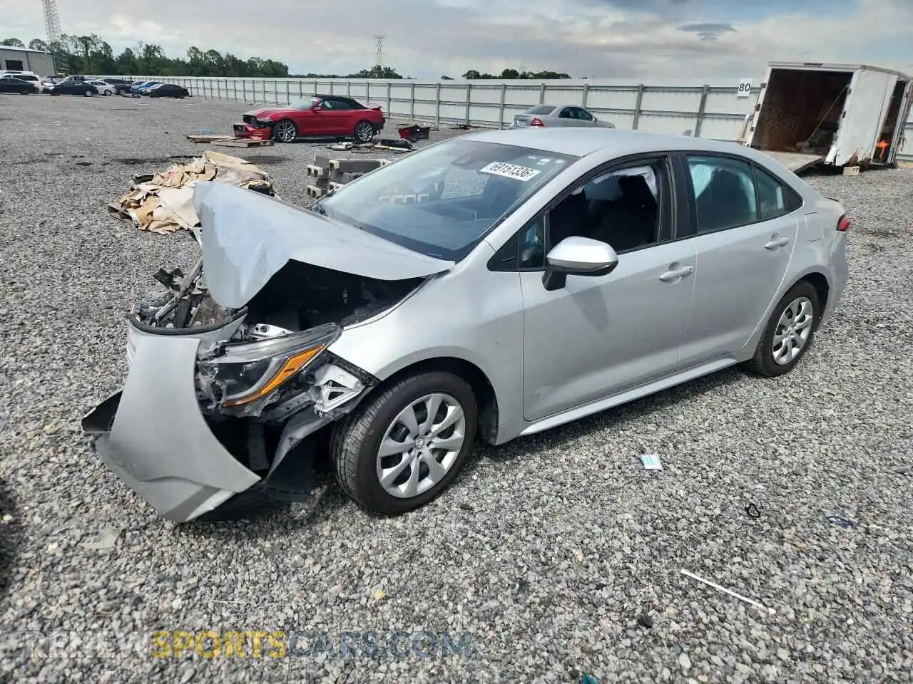1 fotografías del automóvil dañado 5YFEPMAE4MP213001 TOYOTA COROLLA 2021