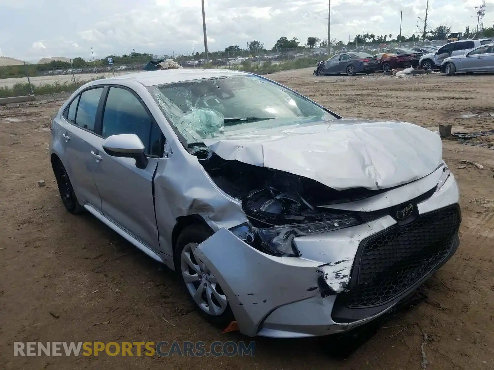 1 Photograph of a damaged car 5YFEPMAE4MP216836 TOYOTA COROLLA 2021