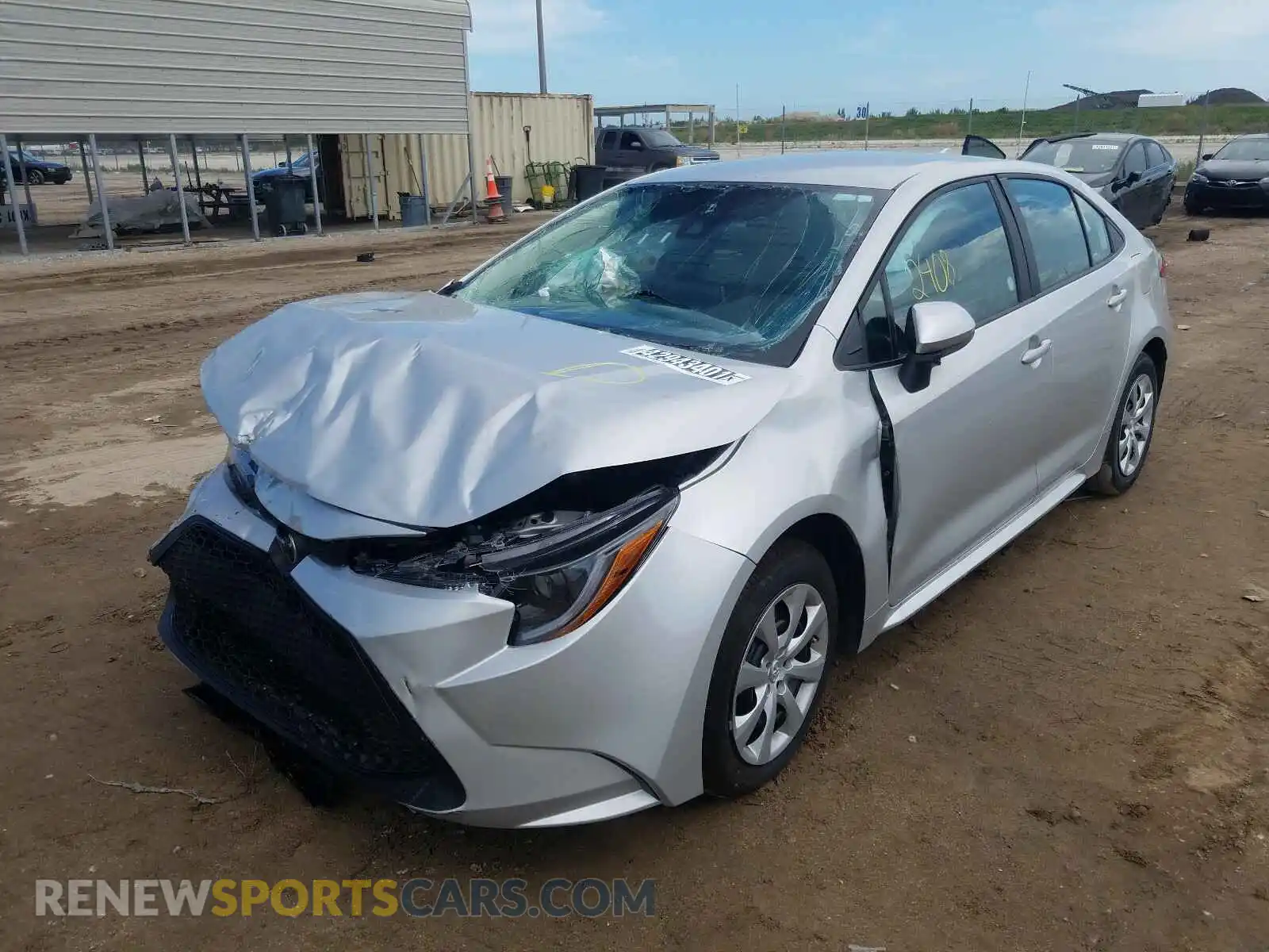 2 Photograph of a damaged car 5YFEPMAE4MP216836 TOYOTA COROLLA 2021