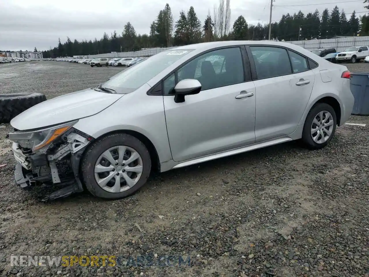 1 Photograph of a damaged car 5YFEPMAE4MP217436 TOYOTA COROLLA 2021
