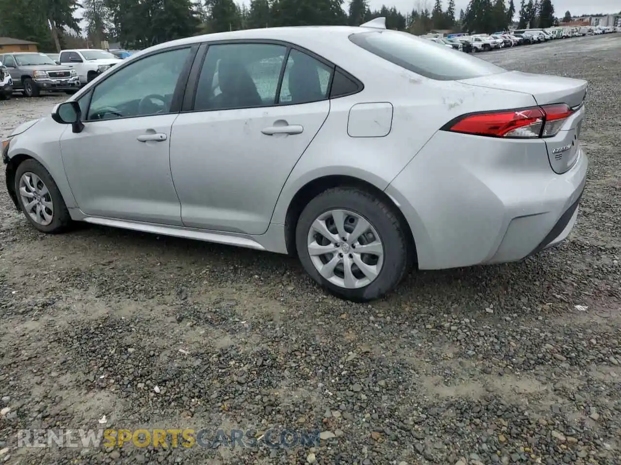 2 Photograph of a damaged car 5YFEPMAE4MP217436 TOYOTA COROLLA 2021