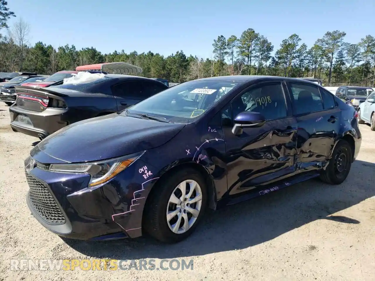2 Photograph of a damaged car 5YFEPMAE4MP217789 TOYOTA COROLLA 2021