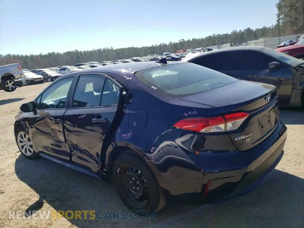 3 Photograph of a damaged car 5YFEPMAE4MP217789 TOYOTA COROLLA 2021