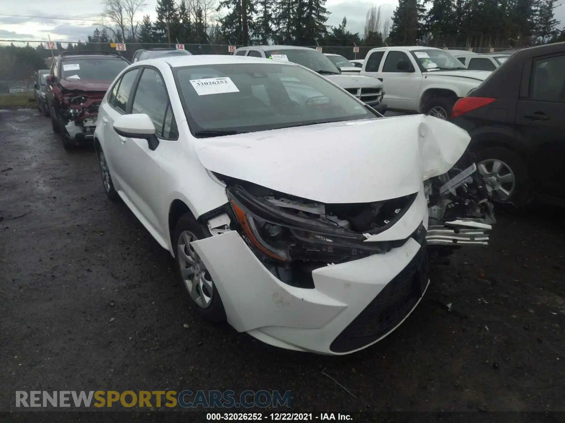 1 Photograph of a damaged car 5YFEPMAE4MP218991 TOYOTA COROLLA 2021