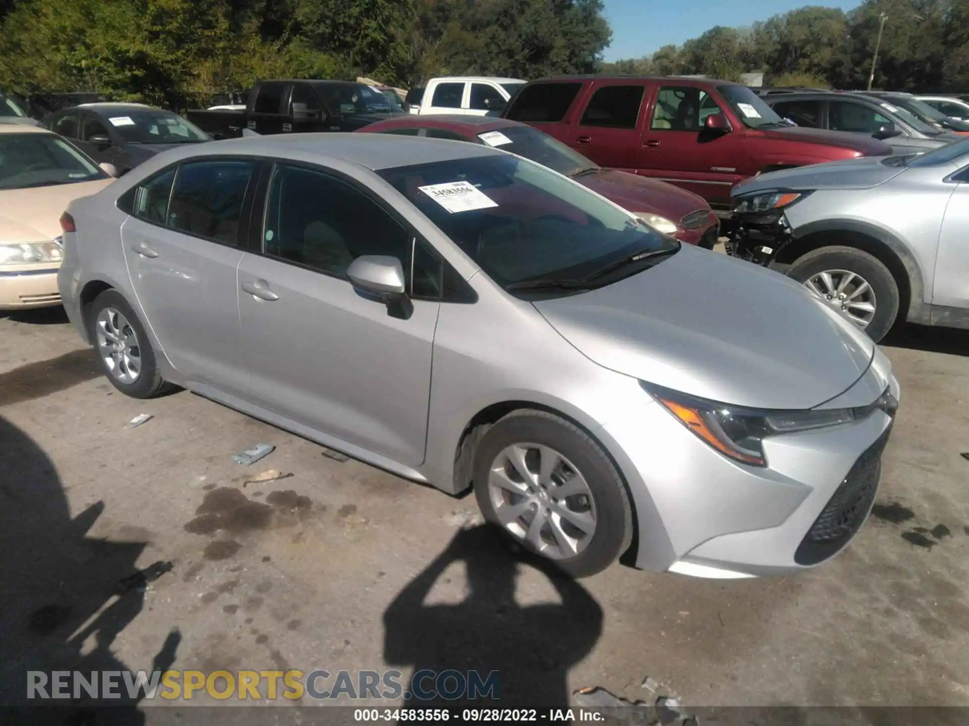 1 Photograph of a damaged car 5YFEPMAE4MP219980 TOYOTA COROLLA 2021
