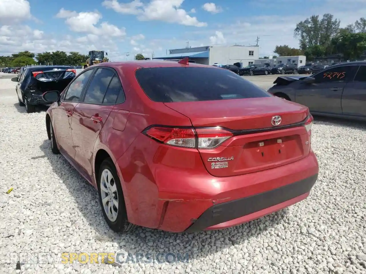 3 Photograph of a damaged car 5YFEPMAE4MP220191 TOYOTA COROLLA 2021