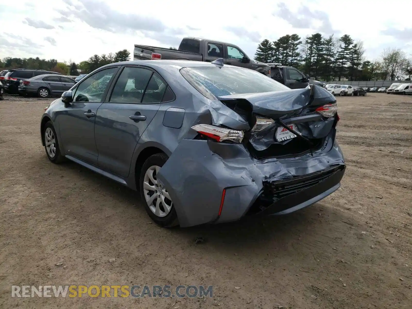 3 Photograph of a damaged car 5YFEPMAE4MP225908 TOYOTA COROLLA 2021