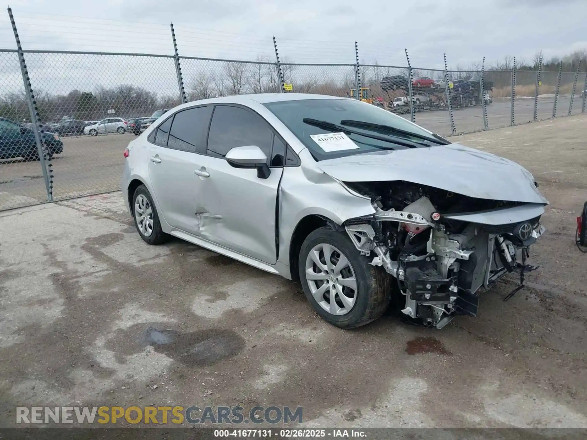 1 Photograph of a damaged car 5YFEPMAE4MP236410 TOYOTA COROLLA 2021