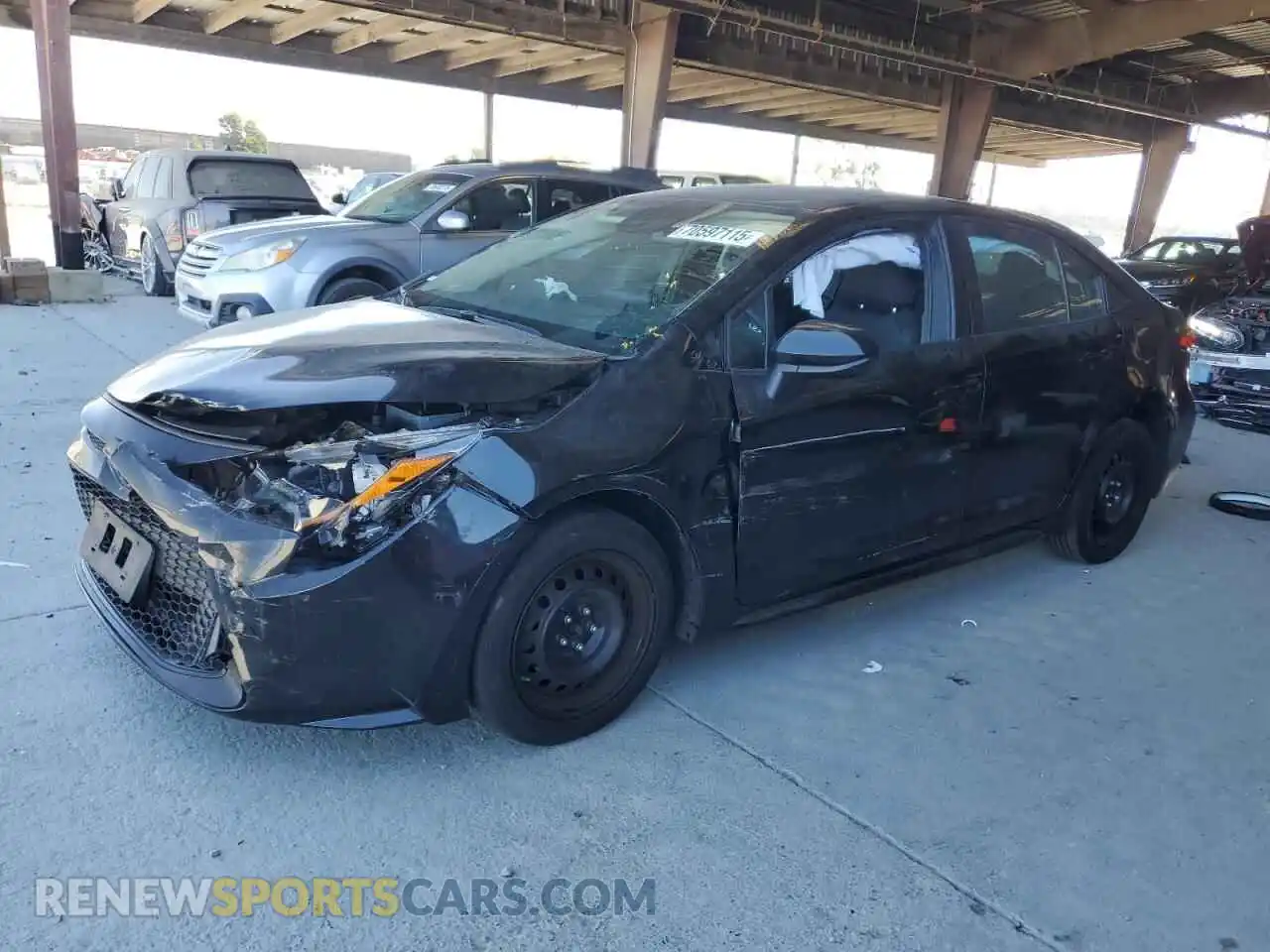 1 Photograph of a damaged car 5YFEPMAE4MP241395 TOYOTA COROLLA 2021