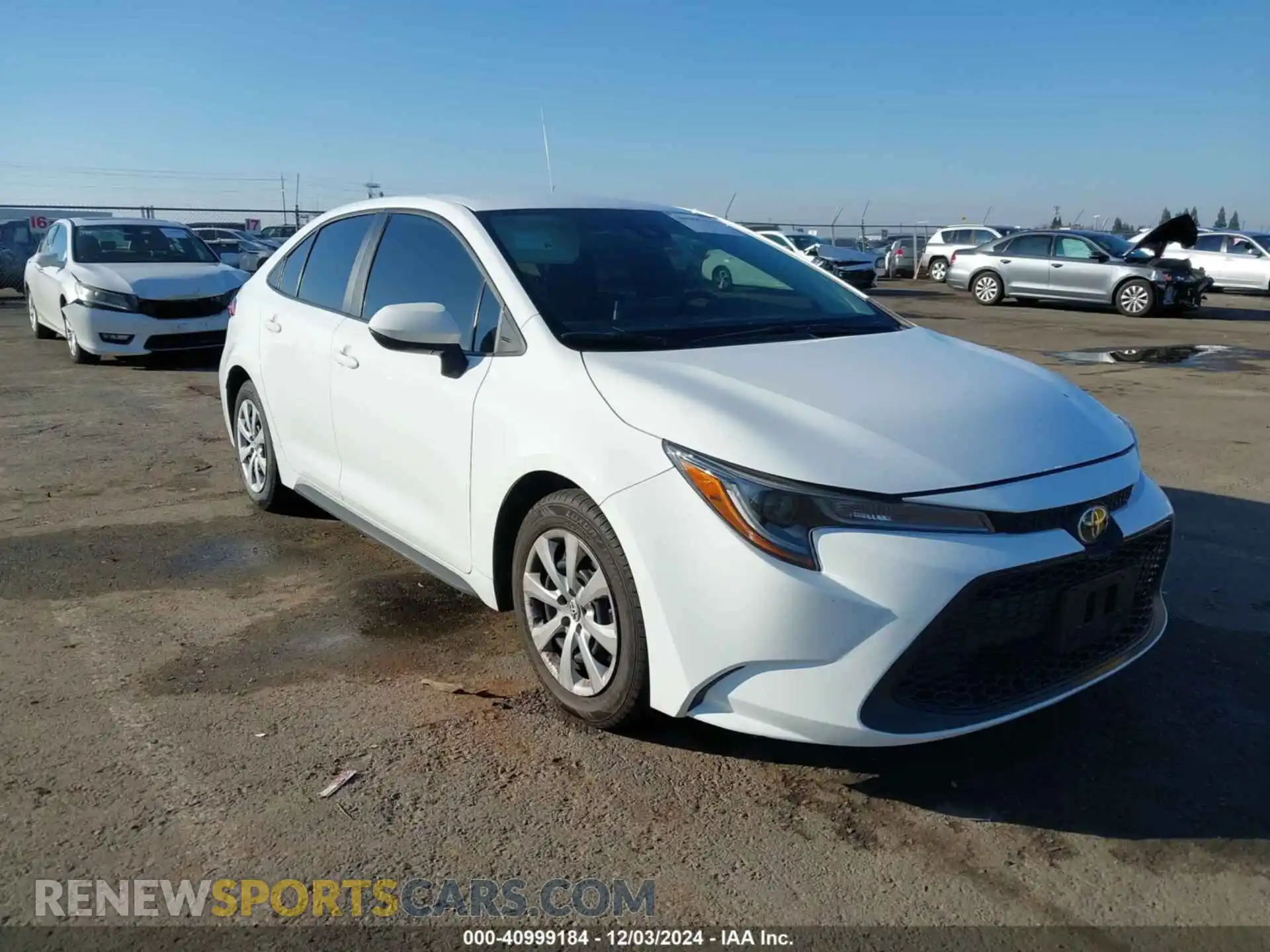1 Photograph of a damaged car 5YFEPMAE4MP242093 TOYOTA COROLLA 2021