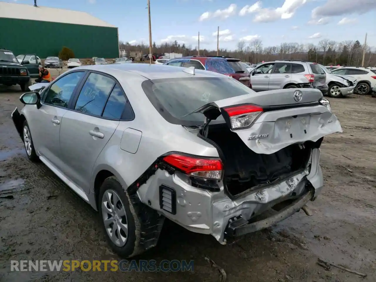 3 Photograph of a damaged car 5YFEPMAE4MP243597 TOYOTA COROLLA 2021