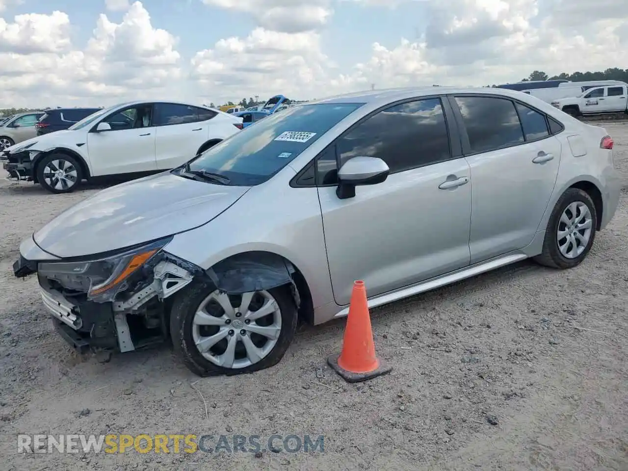 1 Photograph of a damaged car 5YFEPMAE4MP243776 TOYOTA COROLLA 2021