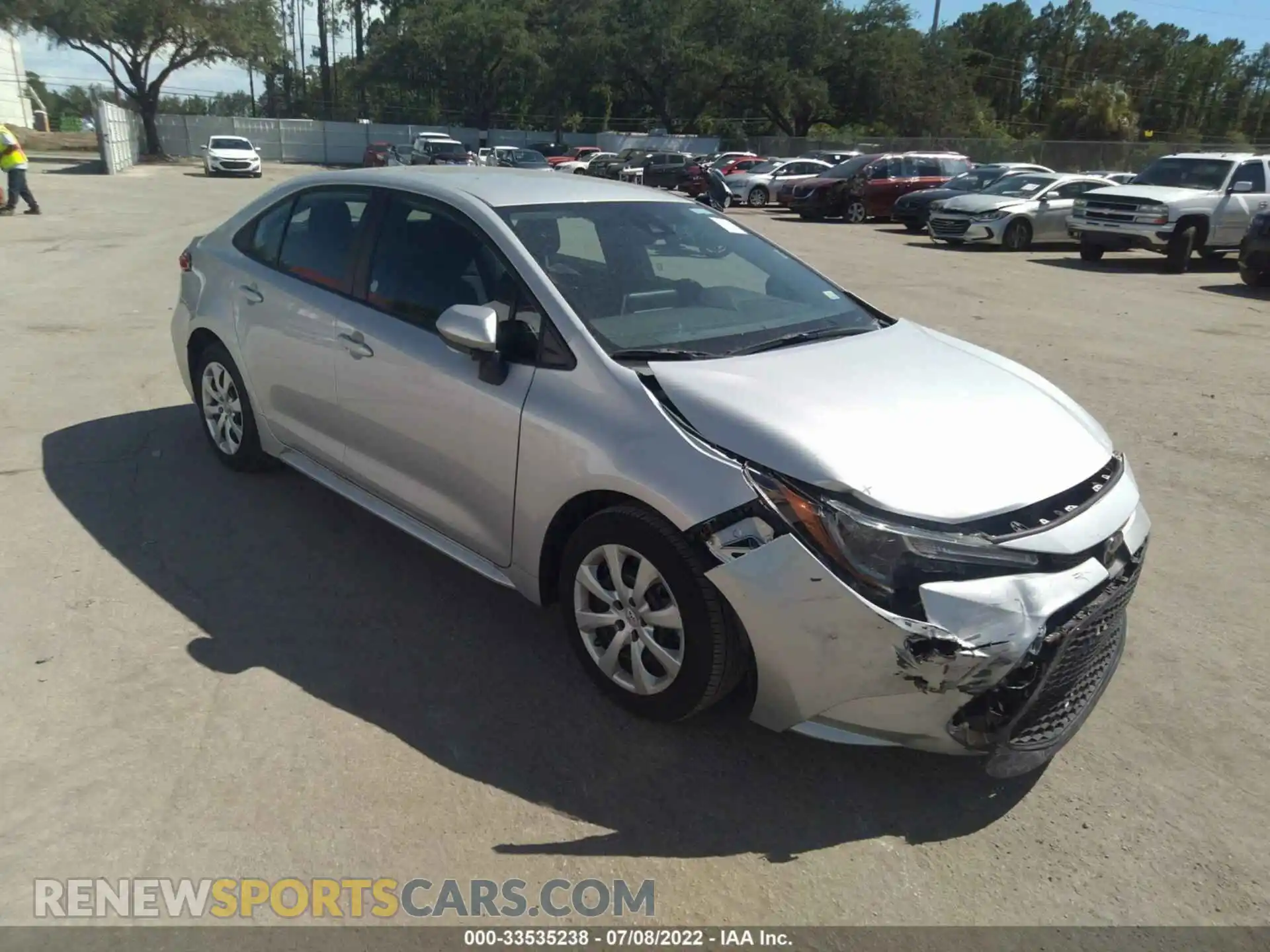 1 Photograph of a damaged car 5YFEPMAE4MP245513 TOYOTA COROLLA 2021