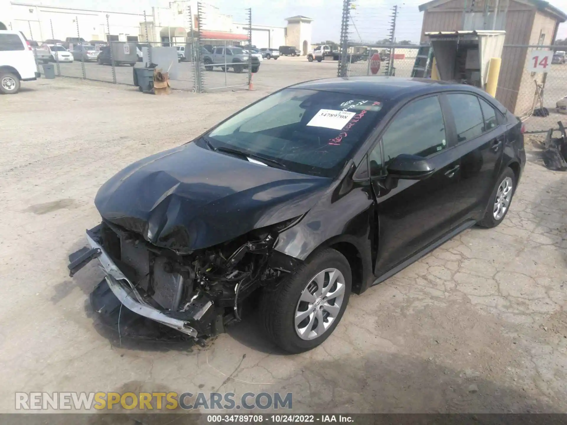 2 Photograph of a damaged car 5YFEPMAE4MP253613 TOYOTA COROLLA 2021
