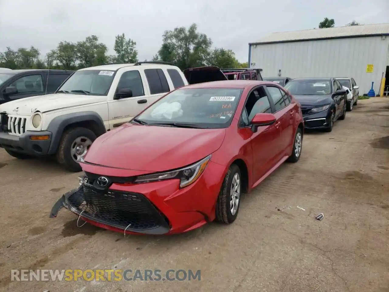 2 Photograph of a damaged car 5YFEPMAE4MP254180 TOYOTA COROLLA 2021
